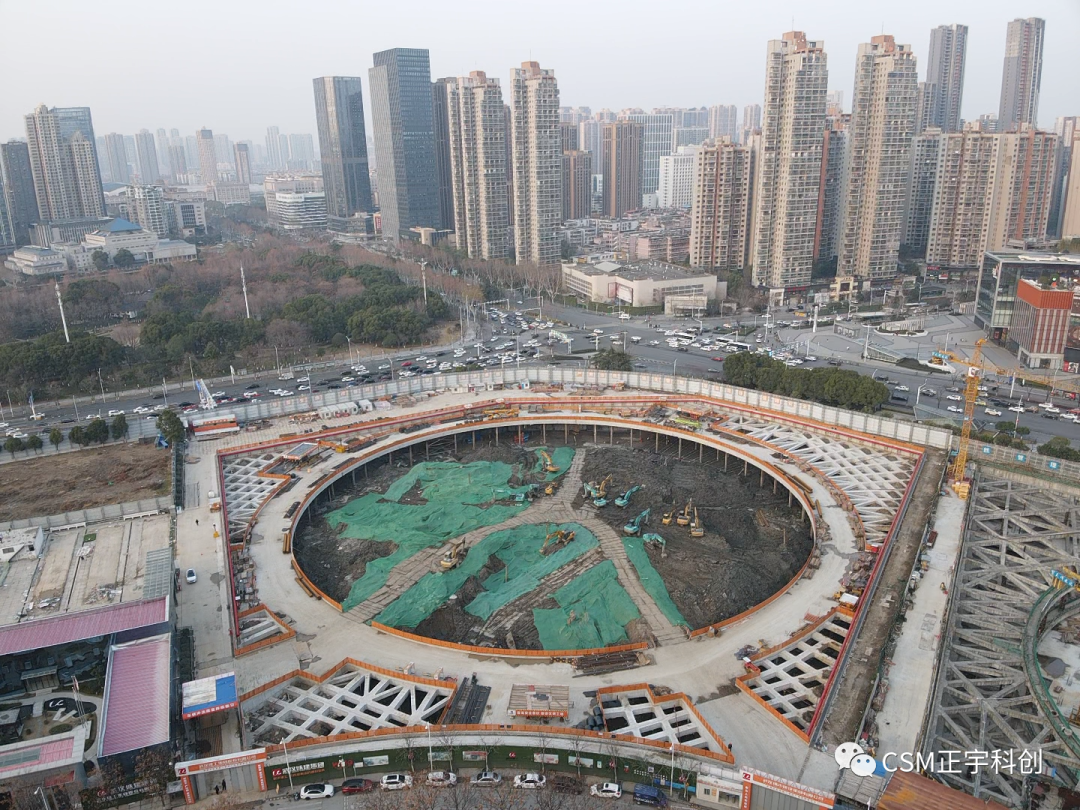 2023完美开端！上海金泰SMC工法钻机助力武汉广电全媒体中心项目
